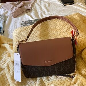 Calvin Klein Two-Tone Shoulder Bag